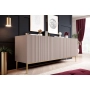 Komoda Nicole 200 cm na metalowych nogach - antyczny róż / złote nóżki - Limitowana oferta